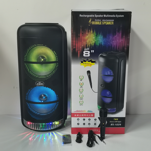 Loa Tiệc Tùng Cầm Tay 8 Inch Mẫu Mới 2020.11 Với Loa Đèn LED Tích Hợp Mic - Product Image 5