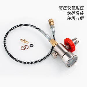 Adaptateur de gonflage d'air pour plongée, connecteur de tuyau haute pression en acier inoxydable G 5/8 pour réservoir d'air comprimé - Product Image 3