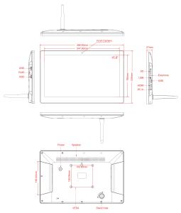 15.6 inch Android 11 máy tính bảng <span class=keywords><strong>PC</strong></span> Full HD IPS bảng điều chỉnh 2GB RAM 16GB lưu trữ màn hình cảm ứng USB Wall <span class=keywords><strong>Mount</strong></span> Wifi - Product Image 6