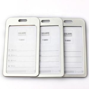 Porte-cartes d'identité en alliage d'aluminium durable et tendance en gros avec logo personnalisé - Product Image 6