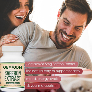 Capsules d'extrait de <span class=keywords><strong>safran</strong></span> OEM ODM sous marque privée pour le soutien de l'humeur et la santé oculaire – Prix usine de gros, formule personnalisée, bien-être - Product Image 2