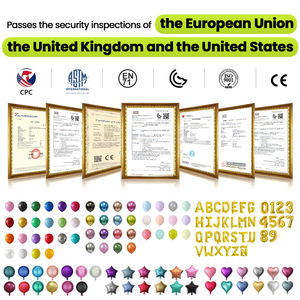 ลูกโป่งลาเท็กซ์โครเมี่ยมสีฟ้าเงาแบบกลม ย่อยสลายได้ ราคาถูก สำหรับวันวาเลนไทน์ วันอีดมูบารัค  แบบเติมก๊าซฮีเลียม  ยี่ห้อ Shuaian - Product Image 6