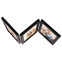 Cadre photo de table pliable en bois à trois panneaux Rosa Home, léger, moderne et simple, 6 pouces, 3 pièces combinées RH-S182