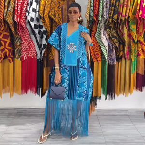 Abito Lungo da Donna con <span class=keywords><strong>Stampa</strong></span> <span class=keywords><strong>Etnica</strong></span> Vintage e Nappe, Nuova Collezione Primavera 2026, per Commercio Transfrontaliero Europa America Africa - Product Image 4