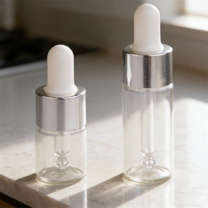 Mini Botellas de Vidrio de Lujo de 5 ml, Transparentes, con Gotero, Impresión Serigráfica, para Suero para el Cuidado de la Piel, Coloridas y Hermosas - Product Image 2
