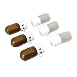 1 2 3 5ml Proben test Serum Essenz flasche Einzigartiger Einweg-Kosmetik behälter mit kleiner Glühbirne, versiegelt mit leicht zu ziehendem Reiß deckel