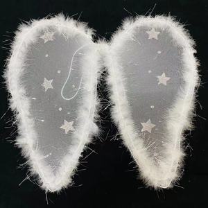 Carnival Party Dress up <strong>Accessories</strong> White Feather <strong>Angel</strong> wings for Kids fairy wings for Girl - Product Image 4