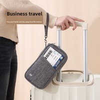 Porta Pasaportes Internacional con Múltiples Ranuras para Tarjetas, Multifuncional, para Documentos de Registro, Viajes de Negocios, Tarjetero de Mano