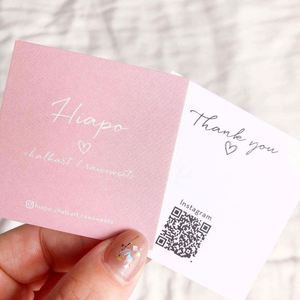 Etiqueta de Ropa Plegable de un Solo Lado, Ecológica, Reciclada, de 300 g/m², Etiqueta Comercial Personalizada, Tarjeta de Agradecimiento, Impresión con su Propio Diseño - Product Image 1