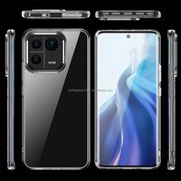 Transparent mat givré antichoc coque de téléphone clair protecteur marque Airbags Anti-huile couverture pour Xiaomi Mi 11 12 12S 13 Ultra