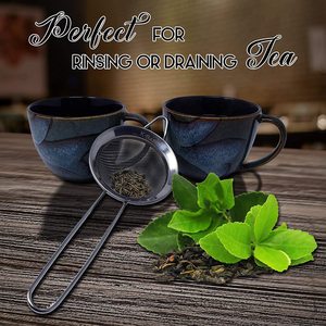 מסננת ירקות סיטונאי רשת בסדר שמן מסננת סט של 3 מסננת נירוסטה עם ידית - Product Image 6