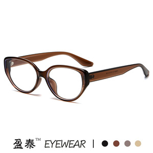 แว่นตา Cat Eye TR90 รุ่น 3033 ป้องกันแสงสีฟ้า เลนส์ Plano สำหรับทุกเพศ กรอบขนาดกลาง เลนส์เรซิ่น  ขาแว่นมาตรฐาน - Product Image 5