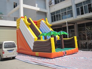 สไลเดอร์เป่าลมแบบแห้งพร้อมผ้าเคลือบ PVC สำหรับใช้งานได้หลากหลาย - Product Image 4