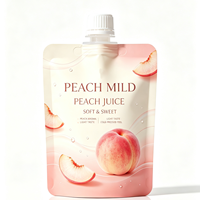 Op maat gemaakte full colour bedrukte flexibele navulverpakkingen met meerdere capaciteiten, 150ml 500ml, hersluitbare staande zakken, vloeistof, OEM fabriek