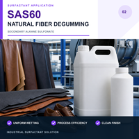 سلفونات الصوديوم الثانوية SAS60، برميل 160 كجم، مواد نسيجية دقيقة من بانشينغ، تقريبًا. ألياف طبيعية بنية صفراء بنقاء 60%