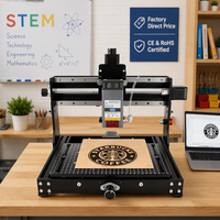 Mesin Router Kayu CNC Mini Desktop 3020 Plus Mesin Pengukir Laser Portabel CNC Mesin Router CNC Kecil untuk Mengukir Kayu