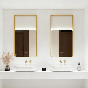 Espejo Inteligente LED Rectangular Largo de Pared, Moderno, Personalizado, con Desempañador, Marco de Acero Inoxidable, Interruptor Táctil, IP44, para Baño, Venta al por Mayor de Fábrica - Product Image 5