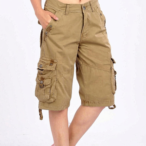 Shorts cargo en dentelle pour femmes, durables, respirants, écologiques, imperméables, à séchage rapide, design couleur personnalisé, export du Bangladesh, coupe ample - Product Image 2