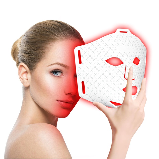 Factory Price Led Light Mask Portable Red Light Face Mask Rechargeable Power Source 7 Colors Led Light Face Mask