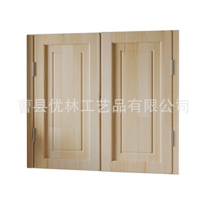 Puerta de Madera Sólida, Puerta Interior Moderna de Media Altura, Aislamiento Acústico, Color y Grosor Personalizables - Product Image 4