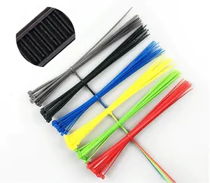 Nhà Máy Giá Nylon PA66 Đen Nhựa Zip Cable Tie Nylon Kẹp Chiều Rộng Nhựa Zip Quan Hệ Cáp