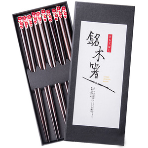 Factory Hot Sale 5-Pairs Set Japanese Style Chopsticks 23cm Flowers Printing Wood Chopsticks with Gift Box
