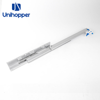 Accessoires de glissière de tiroir de cuisine Unihopper 3D à extension complète, glissière télescopique à ouverture par pression de 300 mm, glissière de tiroir à montage sous plan