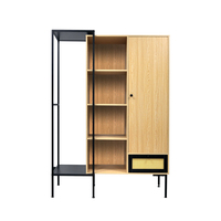 Étagère à livres extensible, rangement suspendu multifonctionnel en acier, armoire en métal, placard