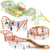 Filet d'escalade extérieur pour enfants, idéal pour parcs d'attractions, maternelles et parcs paysagers, taille personnalisable, corde d'entraînement en alliage