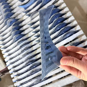 5mm tam giác cửa sổ kính bevel cụm óng ánh lưỡng sắc tam giác hình dạng thủy tinh chamfered cầu vồng vát mảnh thủy tinh nhà máy - Product Image 4