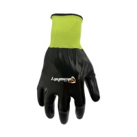 Guantes de Poliéster Antideslizantes y Resistentes al Aceite, Recubiertos de Nitrilo en la Palma, Flexibles para Procesamiento de Maquinaria