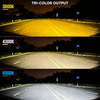 Projecteur antibrouillard Bi-LED 2 pouces 12V 24V, feux de croisement/route laser 6000K, éclairage automobile LED pour voiture