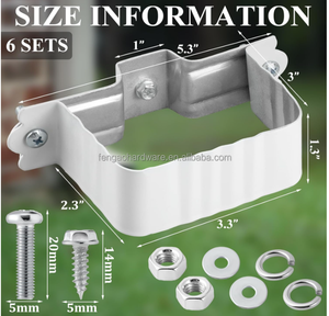 Sangle de fixation robuste pour gouttière, estampage de précision, 2x3 pouces, pour l'installation de gouttières - Vente en gros - Product Image 3