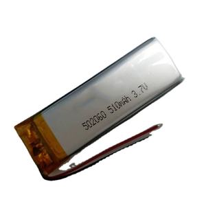 Hot Sale!!!!! Lithium polymer rechargeable 500 mAh 530 mAh <strong>3</strong>,7 V 502060 battery for electronic product - Product Image 5