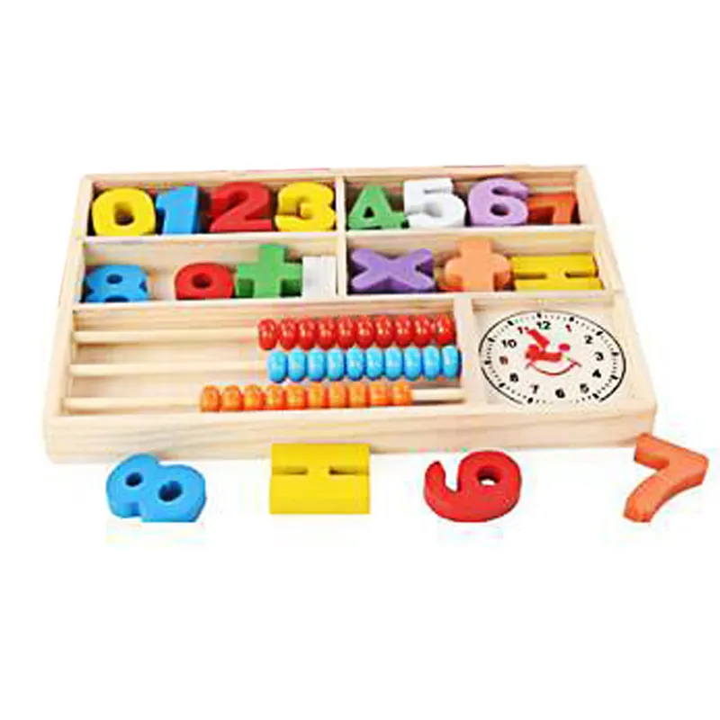 Scandinavische Stijl Houten Kralen Abacus Kids Houten Telraam Math Speelgoed Educatief