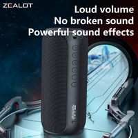 Enceinte Bluetooth portable Zealot S32 Max, son stéréo 3D, basses puissantes, étanche, subwoofer extérieur