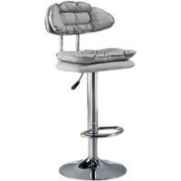 Chaise de bar haute de luxe, tabouret à dossier réglable, siège de comptoir rotatif, utilisation à la maison et en caisse