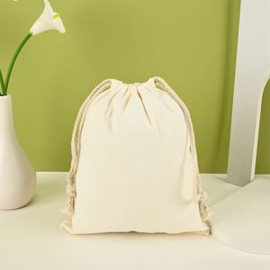 Custom 10oz Natural <b>Canvas</b> <b>Drawstring</b> <b>Bag</b> Valentines Day Gift <b>Bags</b> Cotton <b>Bags</b> for Packaging Grocery Personal - Product Image 4