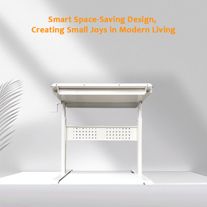 Estación <span class=keywords><strong>DE</strong></span> TRABAJO <span class=keywords><strong>DE</strong></span> ORDENADOR pequeña móvil con diseño <span class=keywords><strong>de</strong></span> manivela moderna, ajuste manual <span class=keywords><strong>de</strong></span> altura y ángulo, mesa <span class=keywords><strong>de</strong></span> escritura, estudio - Product Image 1