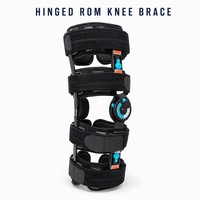 Attelle de genou médicale articulée avec contrôle de la portée de mouvement, immobilisateur orthopédique post-opératoire réglable pour la récupération des ligaments croisés antérieurs et postérieurs (LCA, LCP), OEM ODM