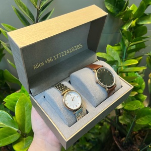 Factory Direct <b>Leather</b> Watch Box Custom PU Lining Watch&<b>bracelet</b> Storage Box with Custom Logo Luxury Watch Packaging for Woman - Product Image 6