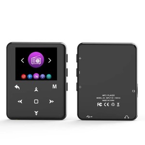 เครื่องเล่น MP3 แบบพกพาขนาดกะทัดรัด รูปทรงสี่เหลี่ยม เชื่อมต่อไร้สายผ่านบลูทูธ ลำโพงในตัว บันทึกเสียงได้ เครื่องเล่นมัลติฟังก์ชั่น - Product Image 4