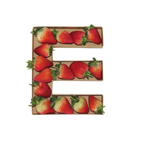 Boîtes décoratives en carton rigide blanc en forme de lettres avec pelliculage mat, faites à la main, en forme de lettre, boîte cadeau alimentaire pour bonbons