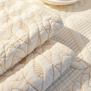 Housses de canapé sectionnelles en coton brodées antidérapantes, housse de canapé blanche - Product Image 6