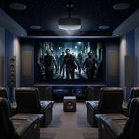 Sistema de Altavoces de Cine en Casa de 5.1 Canales - Arreglo de Altavoces - Audio Profesional de Metal de 6.5 Pulgadas para una Calidad de Nivel Cinematográfico