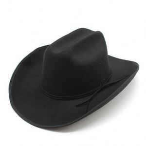Cheap Fedora Hats Wholesale Wool Felt Polyester Cotton Mexican Cowboy Hat Men - Product Image 4