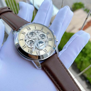 Orologio Meccanico Automatico <span class=keywords><strong>da</strong></span> <span class=keywords><strong>Uomo</strong></span> FS ME3028 <span class=keywords><strong>di</strong></span> Marca Top, Tre Quadranti, Lancette Luminose, Impermeabile, Lussuoso Orologio <span class=keywords><strong>da</strong></span> <span class=keywords><strong>Uomo</strong></span> in Pelle - Product Image 6