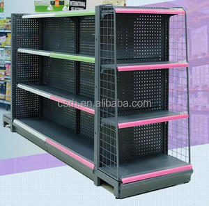<strong>Black</strong> Color Display <strong>Shelf</strong> for Store Single Side <strong>Black</strong> Color 4 Layers Pegboard Supermarket <strong>Shelf</strong> - Product Image 3