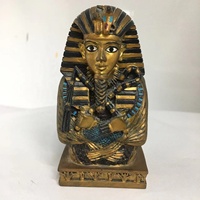 Figurines personnalisées en résine, ornements égyptiens anciens, sculpture de pharaon, collection de figurines d'Anubis en bronze double face