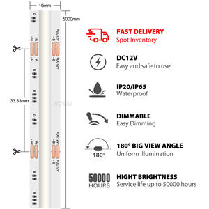 RGB COB <b>LED</b> 810LED 504LED 5m IP20 Rated 12V Full Color Strip <b>Light</b> with CE for RoHS for Wall/<b>Ceiling</b> <b>Dimmable</b> Remote Control - Product Image 4